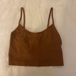 Garage Brown Crop Top